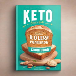 Design an appealing cover for a Keto Bread Cookbook