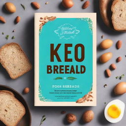 Create a visually appealing cover for a Keto Bread Cookbook