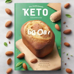 Create a visually appealing cover for a Keto Bread Cookbook