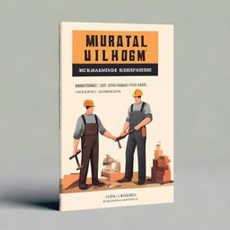 Create a book cover for a book titled "muratori, falegnami, fabbri" by Federico di Vita