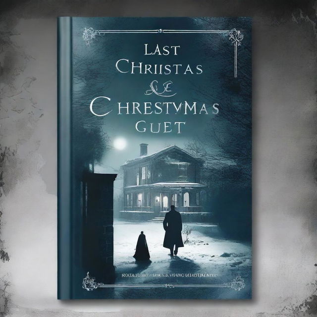 Create a book cover titled 'Last Christmas Guest'