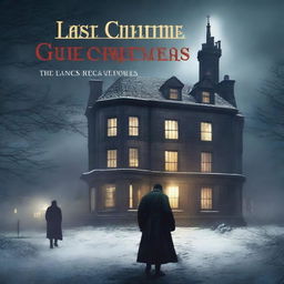 Create a book cover titled 'LAST CHRISTMAS GUEST'