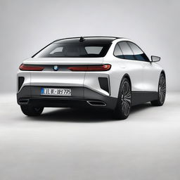 A high-resolution image of a sleek and modern BMW i7, showcasing its luxurious design and advanced features