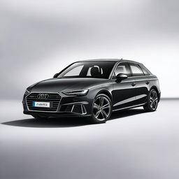 A high-resolution image of a sleek and modern Audi A3, showcasing its luxurious design and advanced features