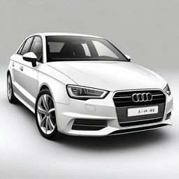 A high-resolution image of a sleek and modern Audi A3, showcasing its luxurious design and advanced features