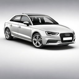 A high-resolution image of a sleek and modern Audi A3, showcasing its luxurious design and advanced features