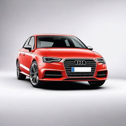 A high-quality image of an Audi A3 car sitting on a solid white background