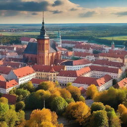 A beautiful and diverse landscape of Poland, showcasing its rich natural and cultural heritage