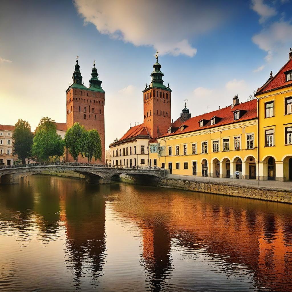 A beautiful and diverse landscape of Poland, showcasing its rich natural and cultural heritage