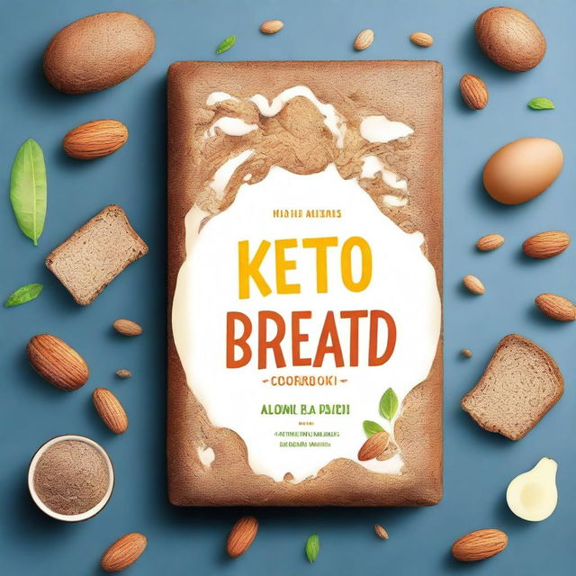 Design an appealing cover for a Keto Bread Cookbook