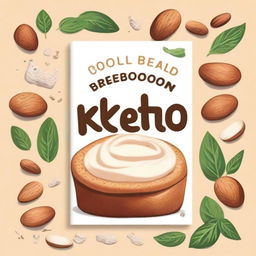 Design an appealing cover for a Keto Bread Cookbook