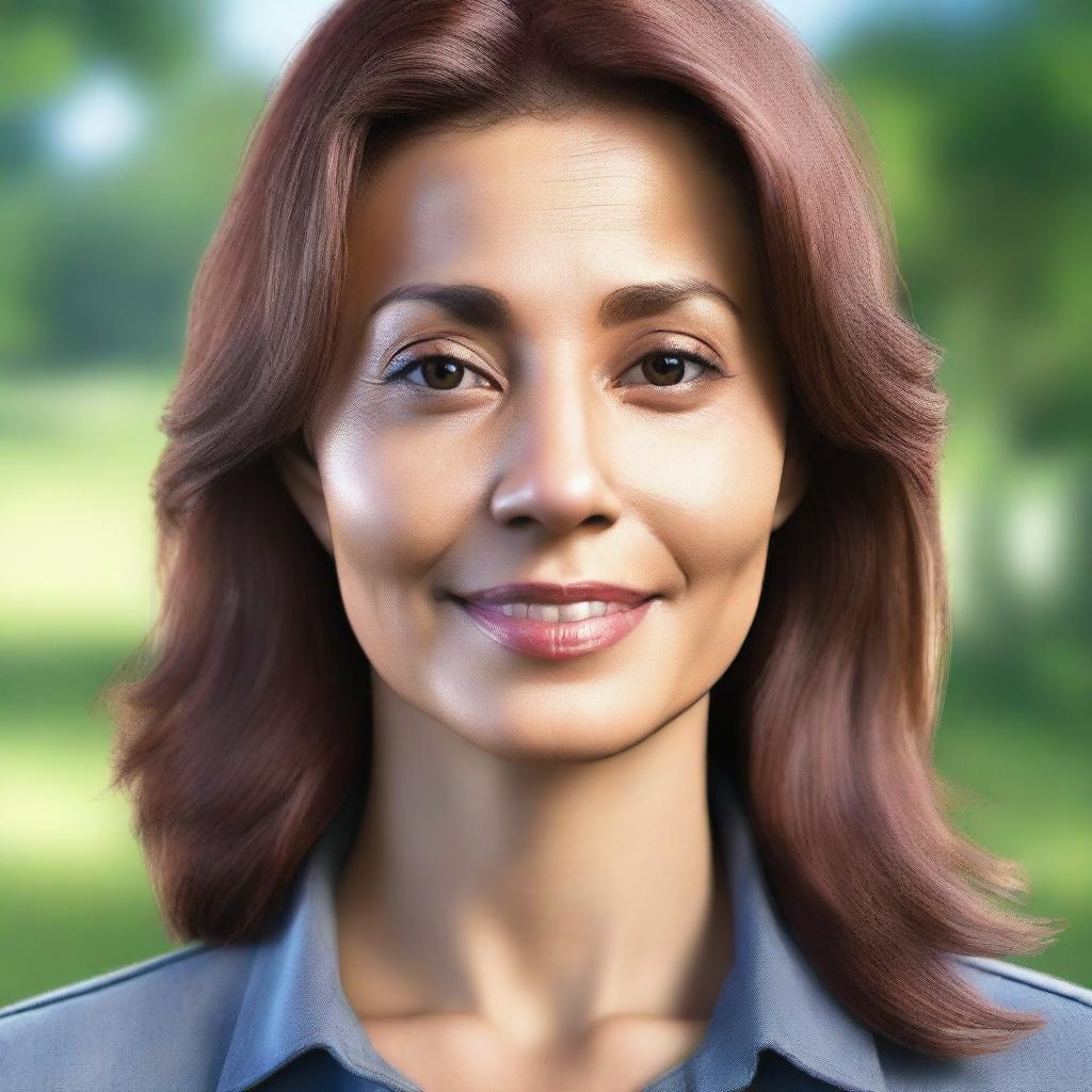 A detailed and realistic image of a woman