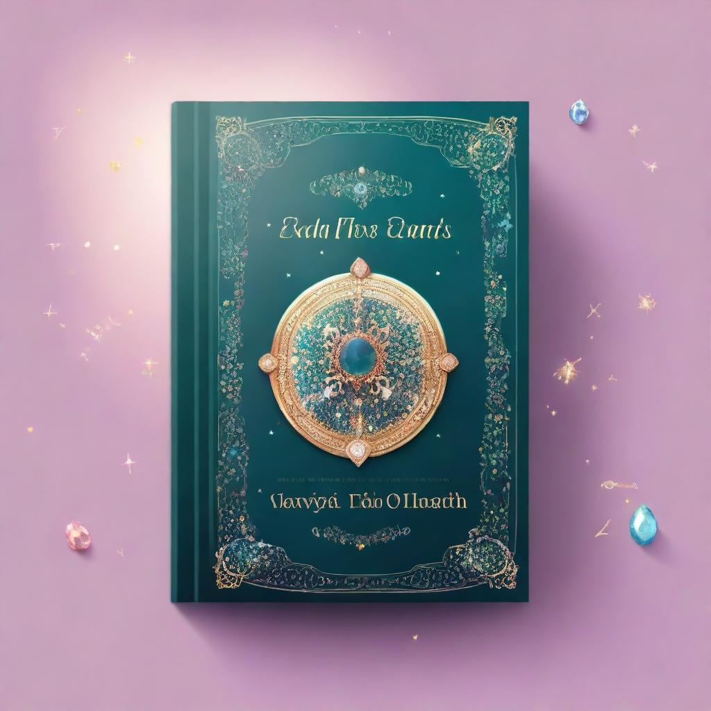 Design a book cover with the main title 'Their Gifts' and the subtitle 'The Amulet'