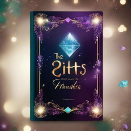 Design a book cover with the main title 'Their Gifts' and the subtitle 'The Amulet'