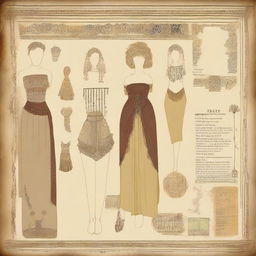 Create an A3 size landscape orientation image of a scrapbook page featuring Helen of Troy costumes
