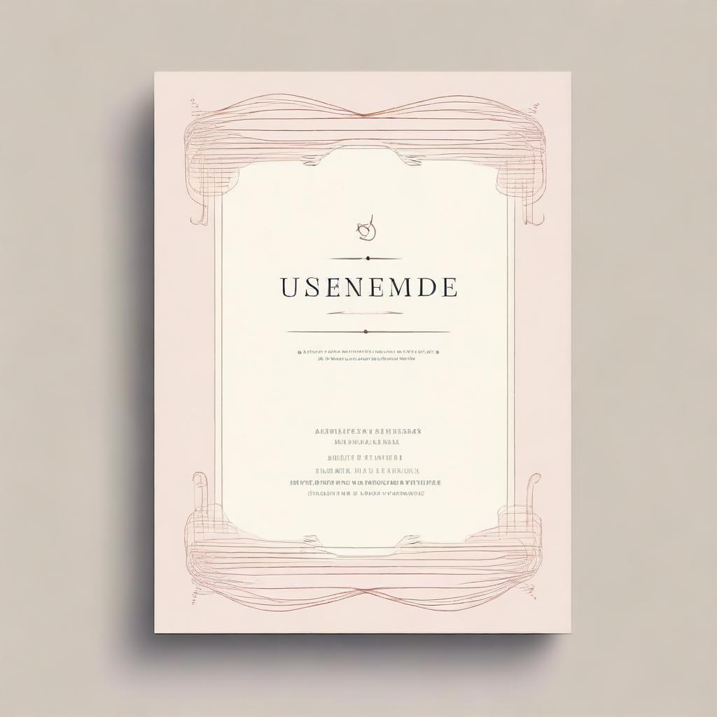 Create an improved minimalistic design for the title 'Unanswered Serenade' without using any musical notes