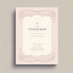 Create an improved minimalistic design for the title 'Unanswered Serenade' without using any musical notes