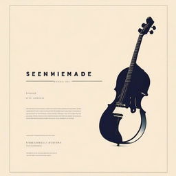 Create an improved minimalistic design for the title 'Unanswered Serenade' without using any musical notes