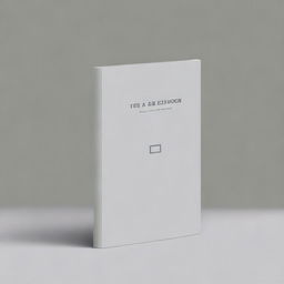 Create a minimalistic gray book cover that conveys the theme of thinking and loneliness