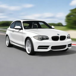 Create a very realistic image of a 2011 BMW 1 Series with the M Sport package