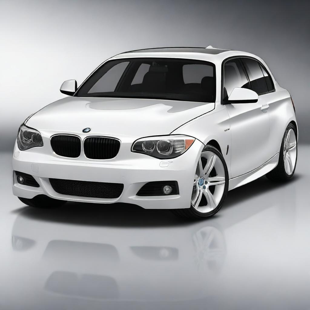 Create a very realistic image of a 2011 BMW 1 Series with the M Sport package