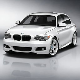 Create a very realistic image of a 2011 BMW 1 Series with the M Sport package