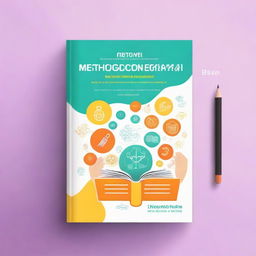 Create a simple book cover for a methodological guide titled 'Methodological Guide: Integrating STEAM Approaches to Develop Language Proficiency'