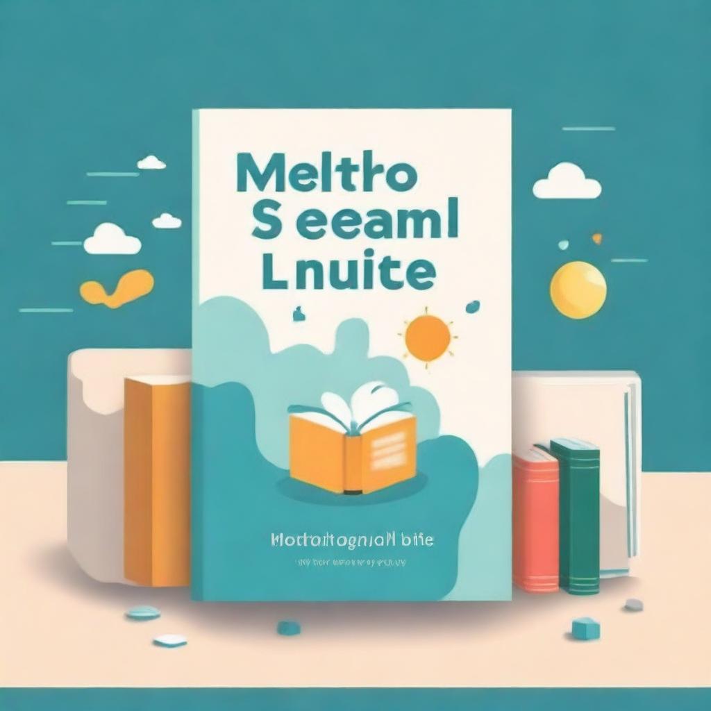 Create a simple book cover for a methodological guide titled 'Methodological Guide: Integrating STEAM Approaches to Develop Language Proficiency'