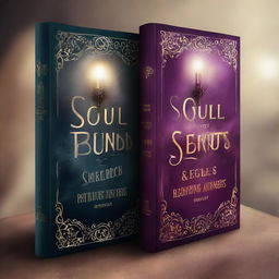 Create a book cover with the title 'Soul-Bound Secrets' written on it