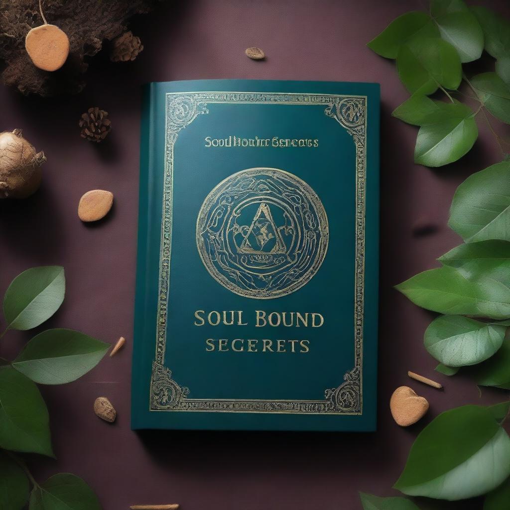 Create a captivating book cover titled 'Soul-Bound Secrets'