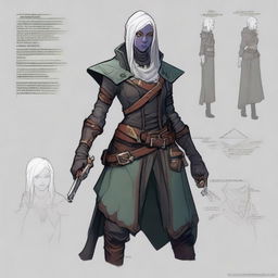 Create a character design for a Dungeons & Dragons setting in Baldur's Gate