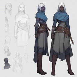 Create a character design for a Dungeons & Dragons setting in Baldur's Gate