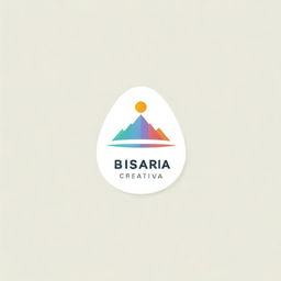 Logo for a digital marketing agency named 'Bisagra Creativa', specializing in digital communication within the design, architecture, and furniture fittings sectors. Emphasize creativity and professionalism.