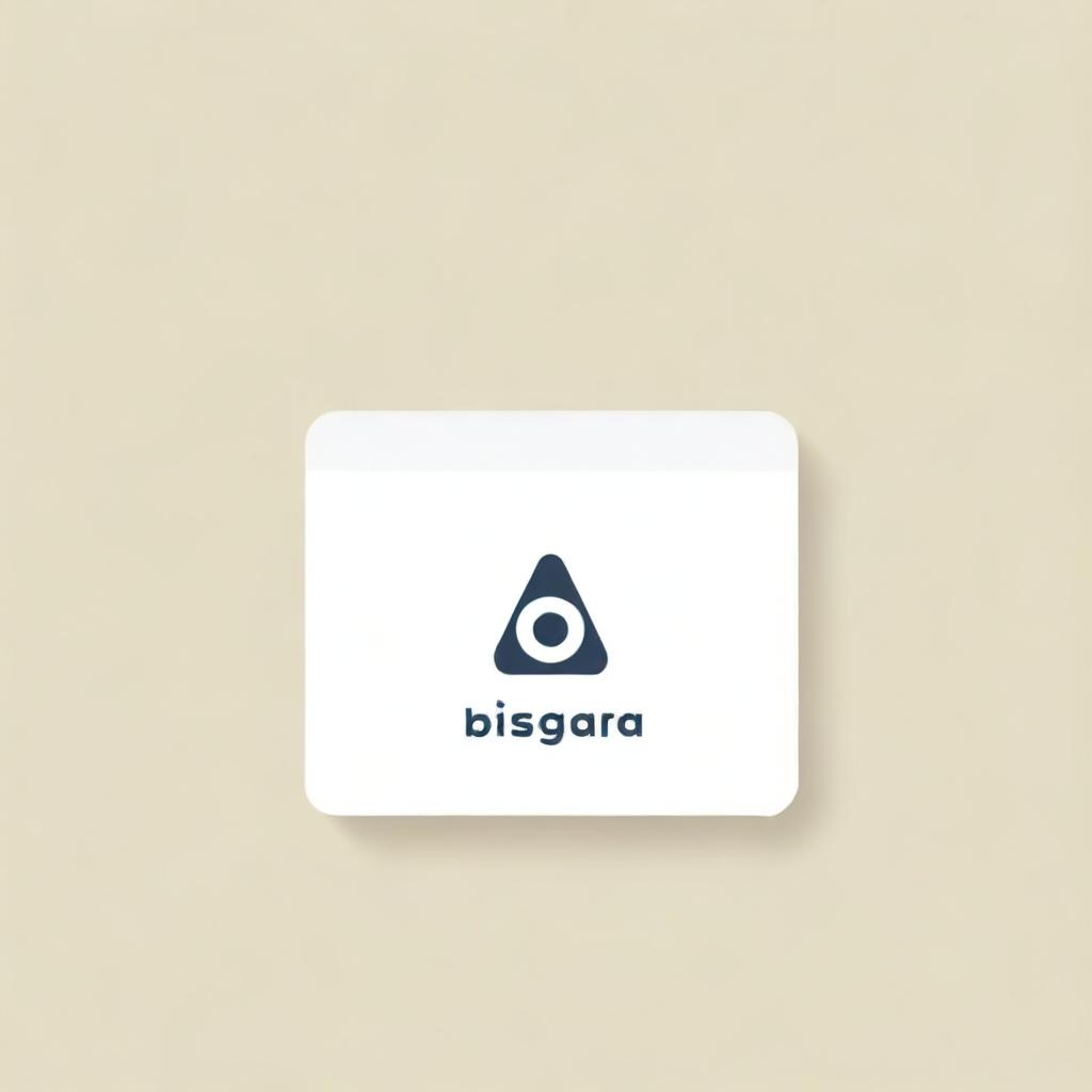 Create a minimalist logo for a digital marketing agency named 'BISAGRA CREATIVA', specializing in digital communication for the design, architecture, and furniture hardware sector. The name 'BISAGRA' should be clearly readable.