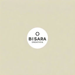 Create a minimalist logo for a digital marketing agency named 'BISAGRA CREATIVA', specializing in digital communication for the design, architecture, and furniture hardware sector. The name 'BISAGRA' should be clearly readable.