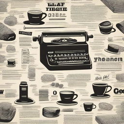 Create an intricate and artistic pattern inspired by the Beat Generation