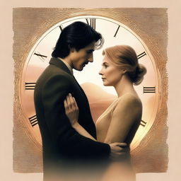 Create a captivating book cover featuring Adam Driver and Jennifer Jason Leigh in a romantic embrace