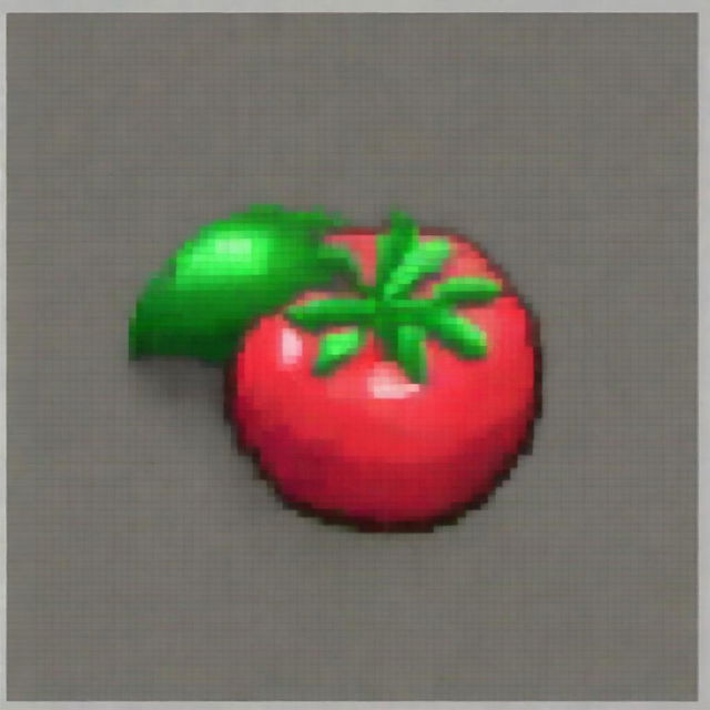 Generate pixel art sprites of a tomato seed, from planting the seed to the first root sprouting, then as it grows, until the tomatoes are ready to harvest