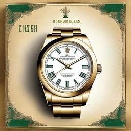 Create a poster with the title 'Causa' and the tagline 'La leyenda de los rolex perdidos'