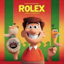 Crear un póster de película en español con el título 'Causa y la leyenda de los rolex perdidos'