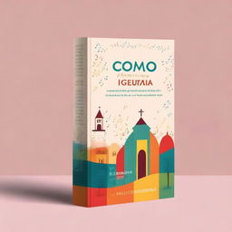 Design a book cover titled 'Como ministrar o louvor na igreja'