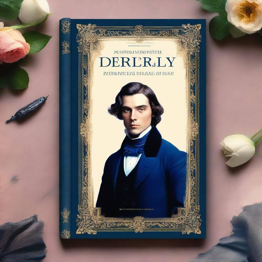 A dark blue classic book cover with the title 'O Retrato de Dorian Gray'