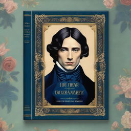 A dark blue classic book cover with the title 'O Retrato de Dorian Gray'