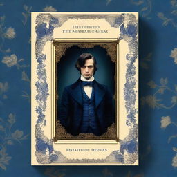 A dark blue classic book cover with the title 'O Retrato de Dorian Gray'