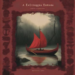 A dark red classic book cover with the title 'A Extravagância do Morto'