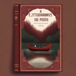 A dark red classic book cover with the title 'A Extravagância do Morto'