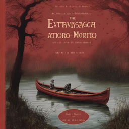 A dark red classic book cover with the title 'A Extravagância do Morto'