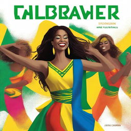 Crie uma capa de ebook vibrante e colorida sobre o frevo, um estilo de dança e música tradicional do Brasil