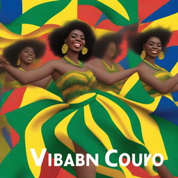 Crie uma capa de ebook vibrante e colorida sobre o frevo, um estilo de dança e música tradicional do Brasil