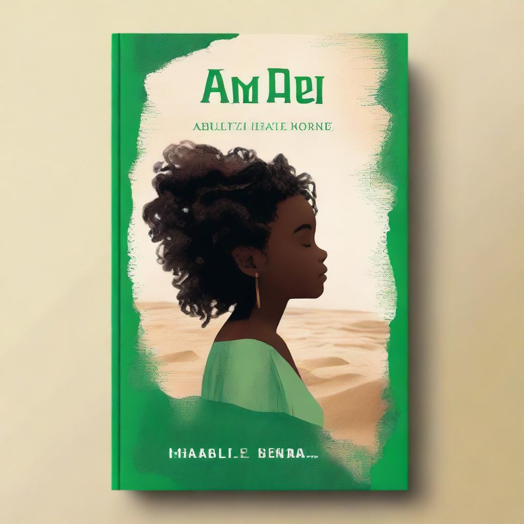 Create a book cover with a color scheme of green and blue